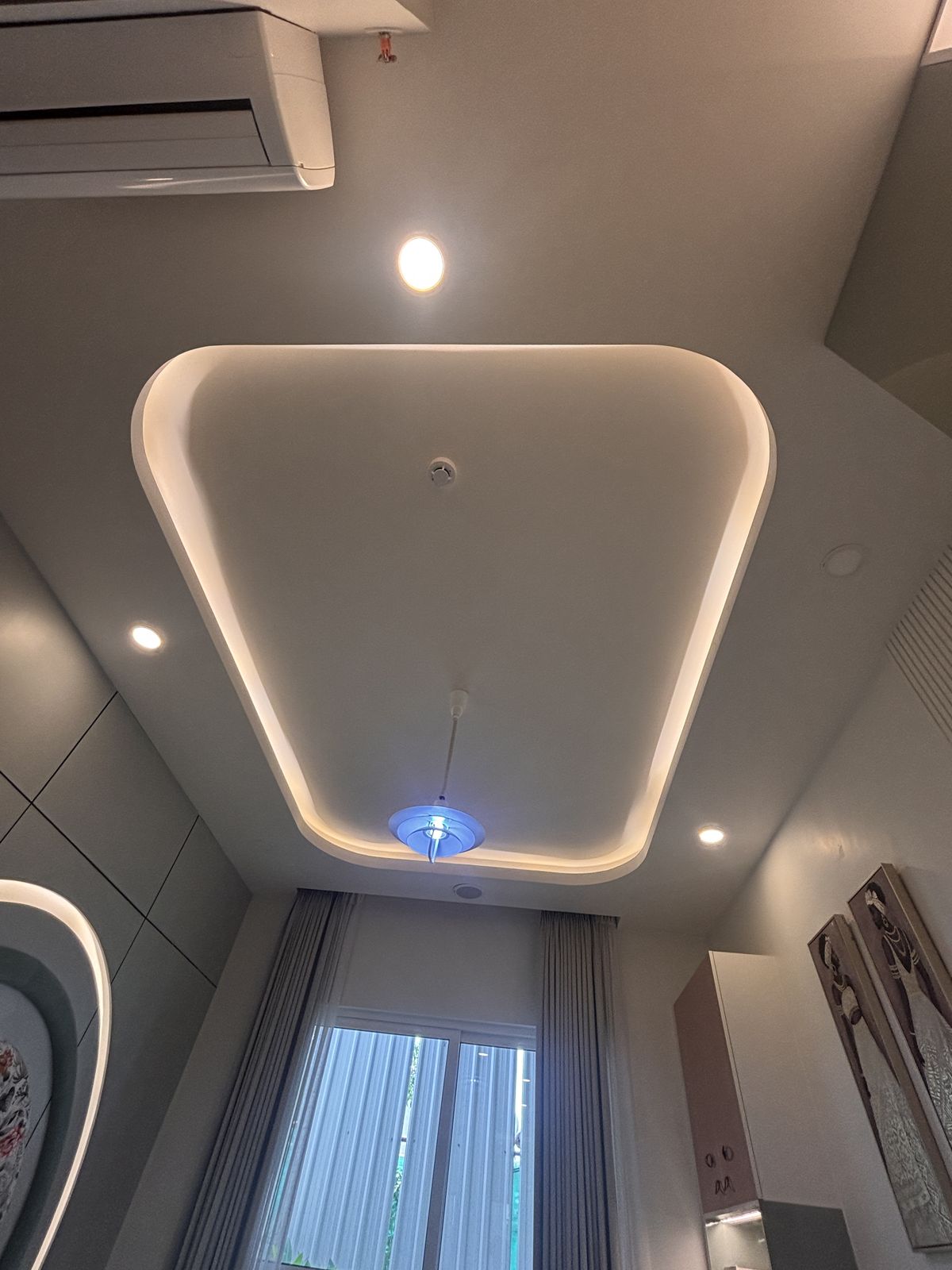 False ceiling tray design, Wood & Co. Interiors