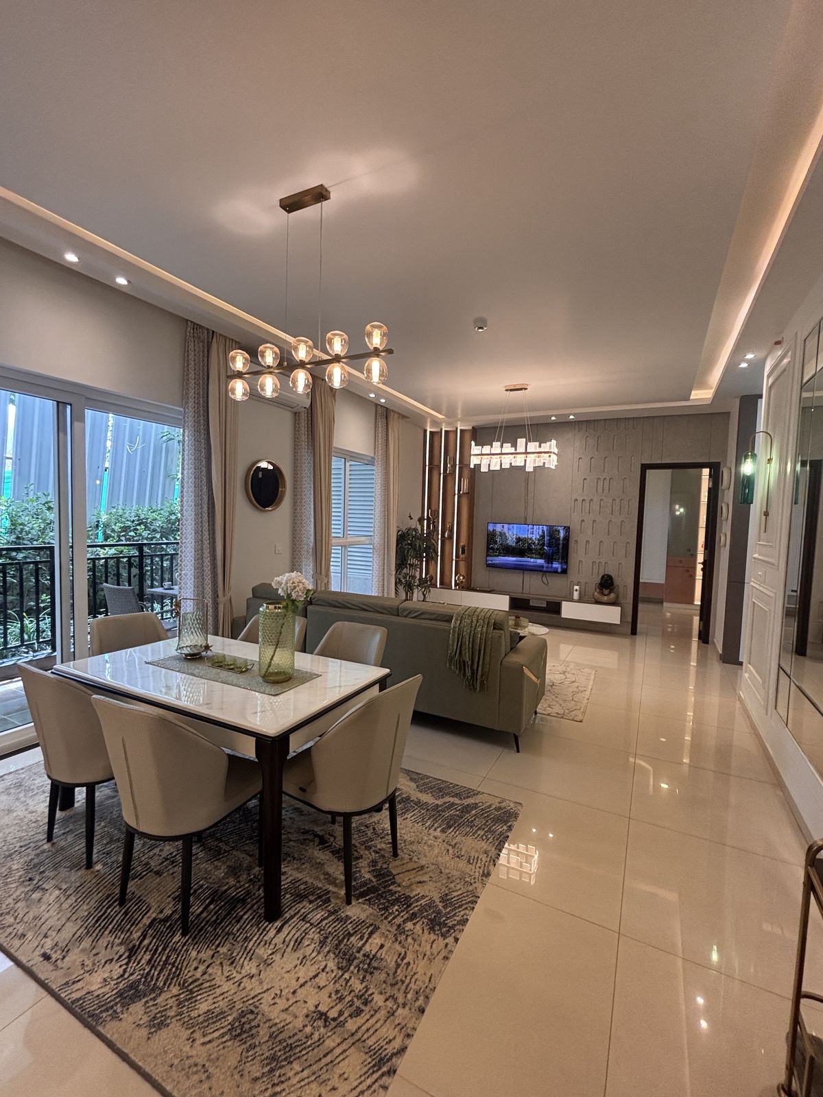 Living and dining room, Wood & Co. Interiors